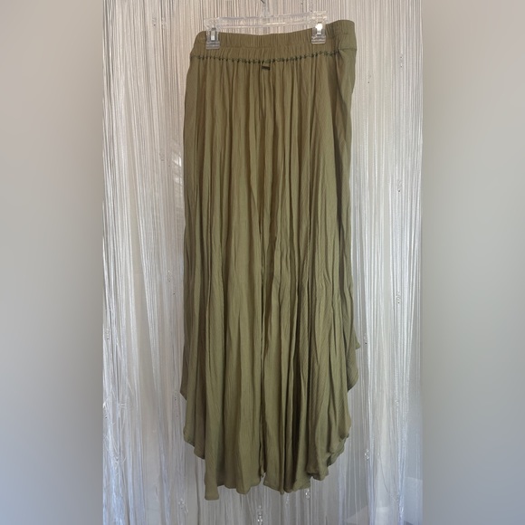 O Neill Olive Green Marine Midi Skirt - Size M - Picture 3 of 6